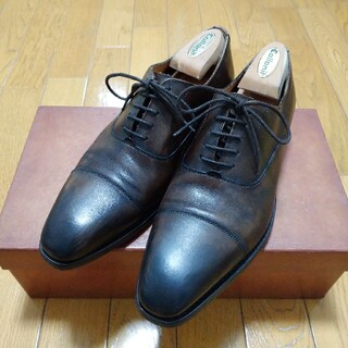 バーウィック(Berwick)のBerwick ストレートチップ 5.5 ダークブラウン バーウィック 濃茶 靴(ドレス/ビジネス)