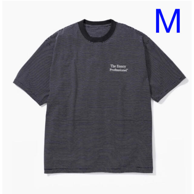 Ennoy Border T-Shirt (BLACK × WHITE) MMサイズ状態