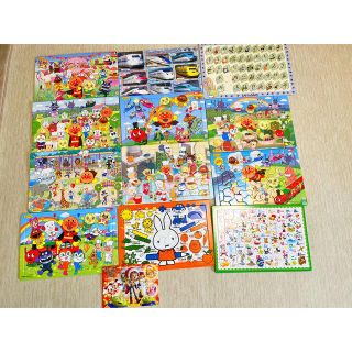 パズル　幼児　まとめ売り　アンパンマン　ミッフィ　ディズニー　あいうえおパズル(知育玩具)