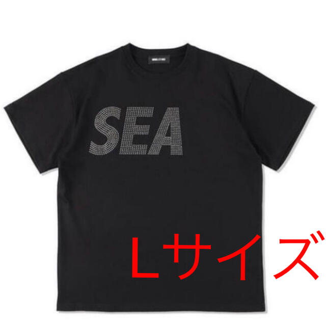 WIND AND SEA Rhine Stone Tee Black LTシャツ/カットソー(半袖/袖なし)