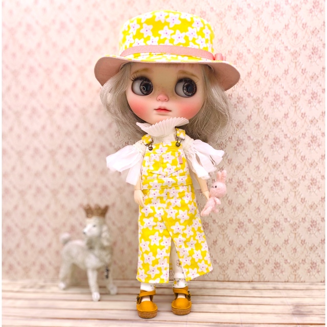 blythe _w-193桜ピンク三つ編み✨チベットラムフルスキンウィッグ