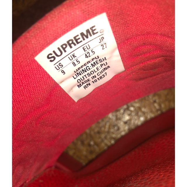 Supreme(シュプリーム)のSUPREME 14SS シュプリーム サンダル  ロゴ US9 JPN27  メンズの靴/シューズ(サンダル)の商品写真