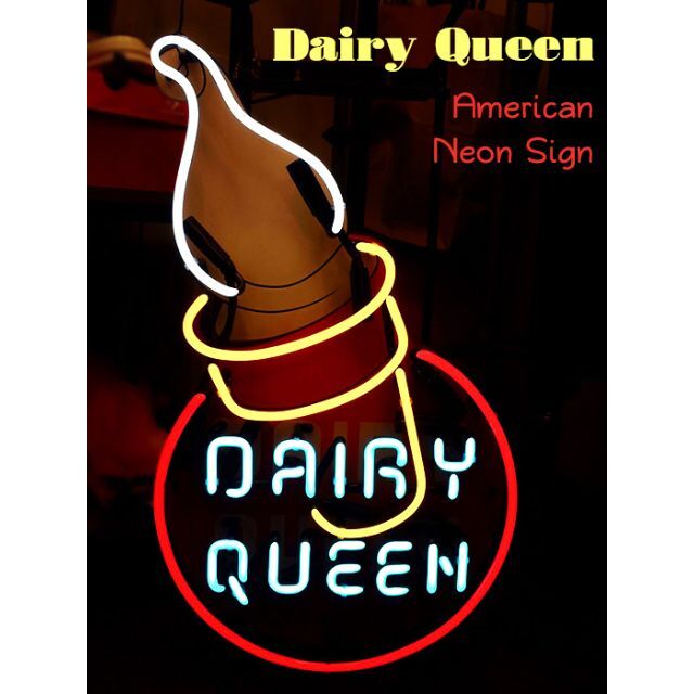 ネオン管 ネオンサイン DAIRYQUEEN デイリークイーン ソフトクリーム