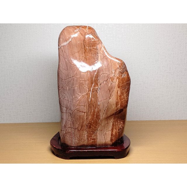 津軽錦 6.8kg 錦石 碧玉 ジャスパー 赤石 原石 鑑賞石 自然石 水石