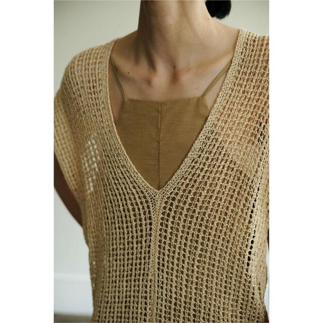 little suzie 21ss "tape yarn mesh vest"littlesuzie