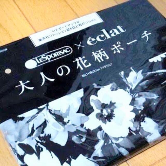 LeSportsac(レスポートサック)のLeSportsac × eclat 大人の花柄ポーチ レディースのファッション小物(ポーチ)の商品写真