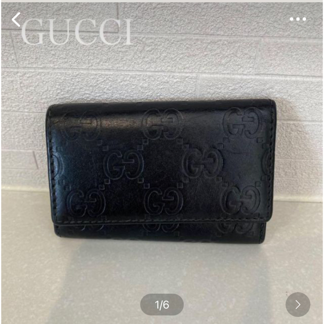 Gucci(グッチ)のGUCCI グッチ 名刺入れ コインケース カードケース GG柄 グッチシマ メンズのファッション小物(名刺入れ/定期入れ)の商品写真