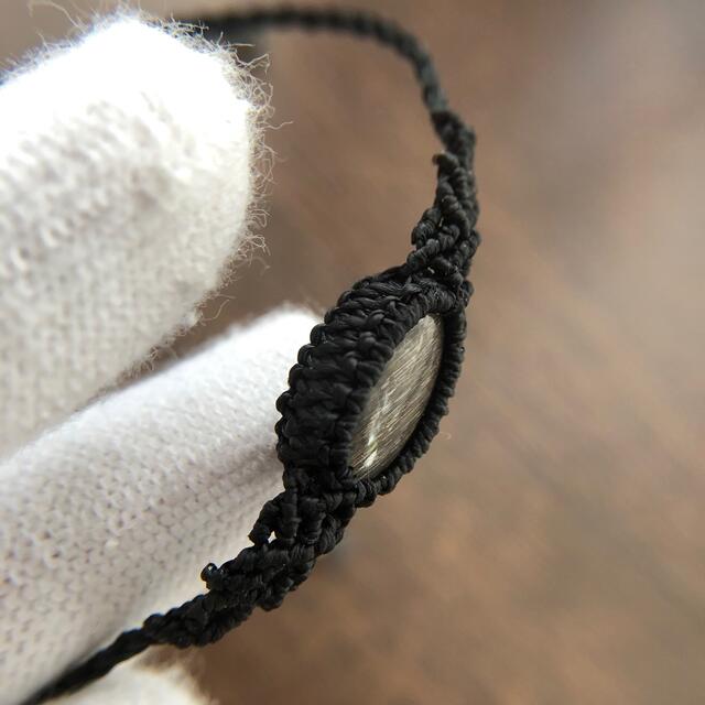 SOLD OUT*607*ブラックサンストーンのマクラメアンクレットの通販 by ...