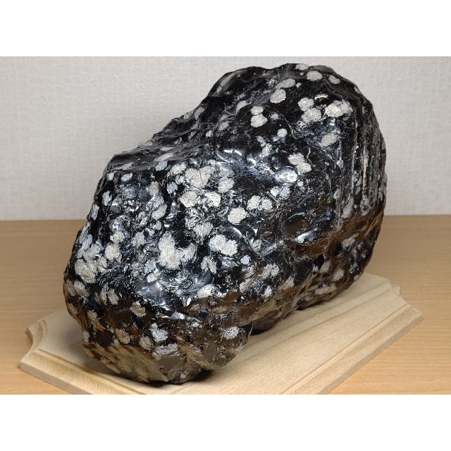 スノーフレークオブシディアン 3.8kg 黒曜石 原石 鉱物 鑑賞石 自然石
