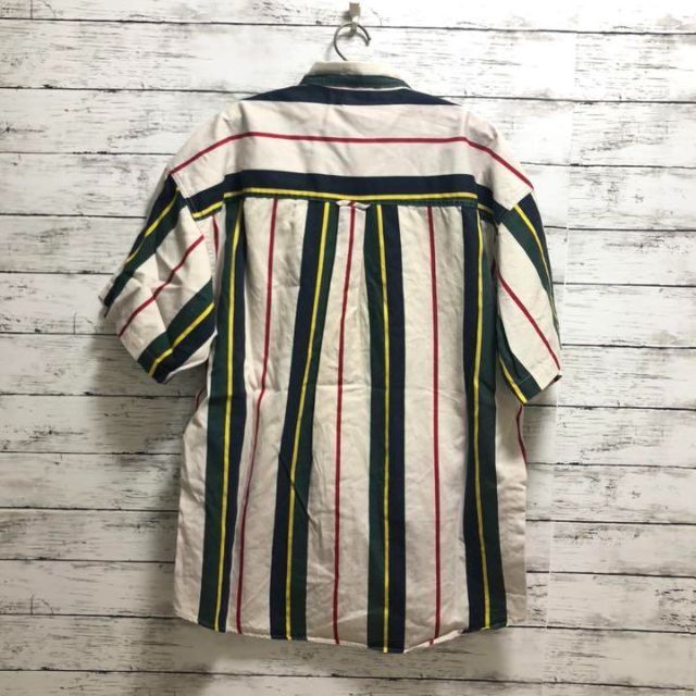90s◆チャップス ラルフローレン ストライプシャツ オーバーシャツ レトロ