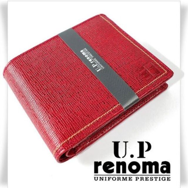 U.P renoma(ユーピーレノマ)の【共箱付き・正規品】レノマ パリス メンズ 牛革レザー 二つ折り財布 メンズのファッション小物(折り財布)の商品写真