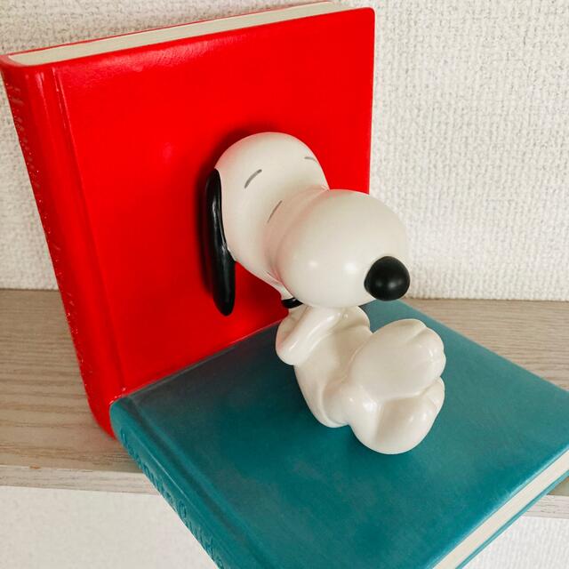 SNOOPY(スヌーピー)のスヌーピー フィギュア ブックエンド ホールマーク 2個セット エンタメ/ホビーのフィギュア(アメコミ)の商品写真