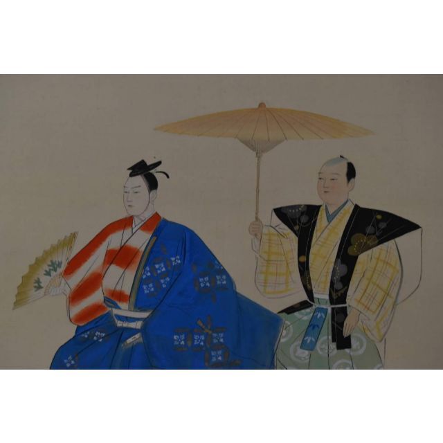 真作】三宅凰白/能楽/狂言/横物/末廣かり/掛軸☆宝船☆Z- 真作】三宅凰白/能楽/狂言/横物/末廣かり/掛軸☆宝船☆Z-