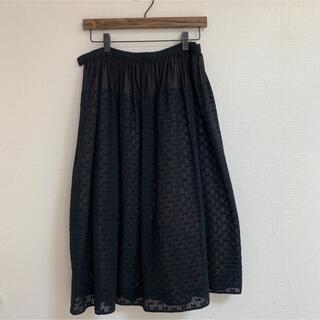 ミナペルホネン(mina perhonen)のミナペルホネン beads garden スカート　40(ひざ丈スカート)