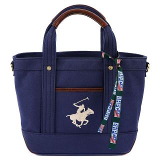 ビバリーヒルズポロクラブ(BEVERLY HILLS POLO CLUB（BHPC）)のトートバッグ ビバリーヒルズポロクラブ BH1006N ネイビー×ホワイト(トートバッグ)