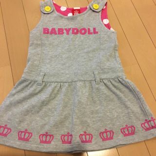 ベビードール(BABYDOLL)の美品。BABY DOLL 100センチラメ入りワンピース☆(ワンピース)