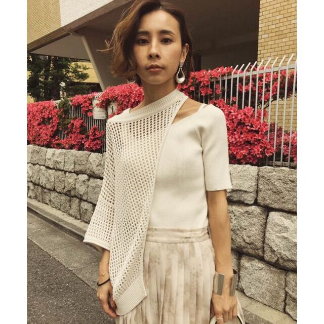Ameri VINTAGE - 美品☆ Ameri VINTAGE メッシュレイヤードニット