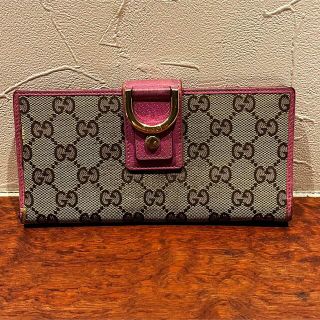 グッチ(Gucci)のG・M様専用　GUCCI グッチ　GGキャンバス　ピンク　長財布　レディース(財布)