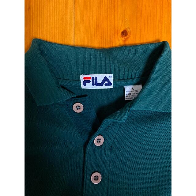 FILA(フィラ)の美品です！90Sヴィンテージ　FILA ビッグシルエット　鹿の子ポロシャツ メンズのトップス(ポロシャツ)の商品写真