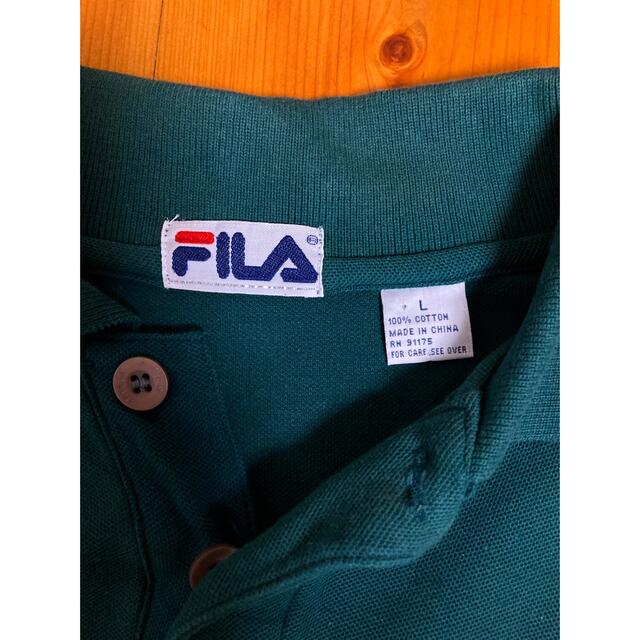 FILA(フィラ)の美品です！90Sヴィンテージ　FILA ビッグシルエット　鹿の子ポロシャツ メンズのトップス(ポロシャツ)の商品写真