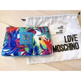 モスキーノ(MOSCHINO)の新品☆LOVE MOSCHINO☆ボタニカル柄クラッチバッグ(クラッチバッグ)