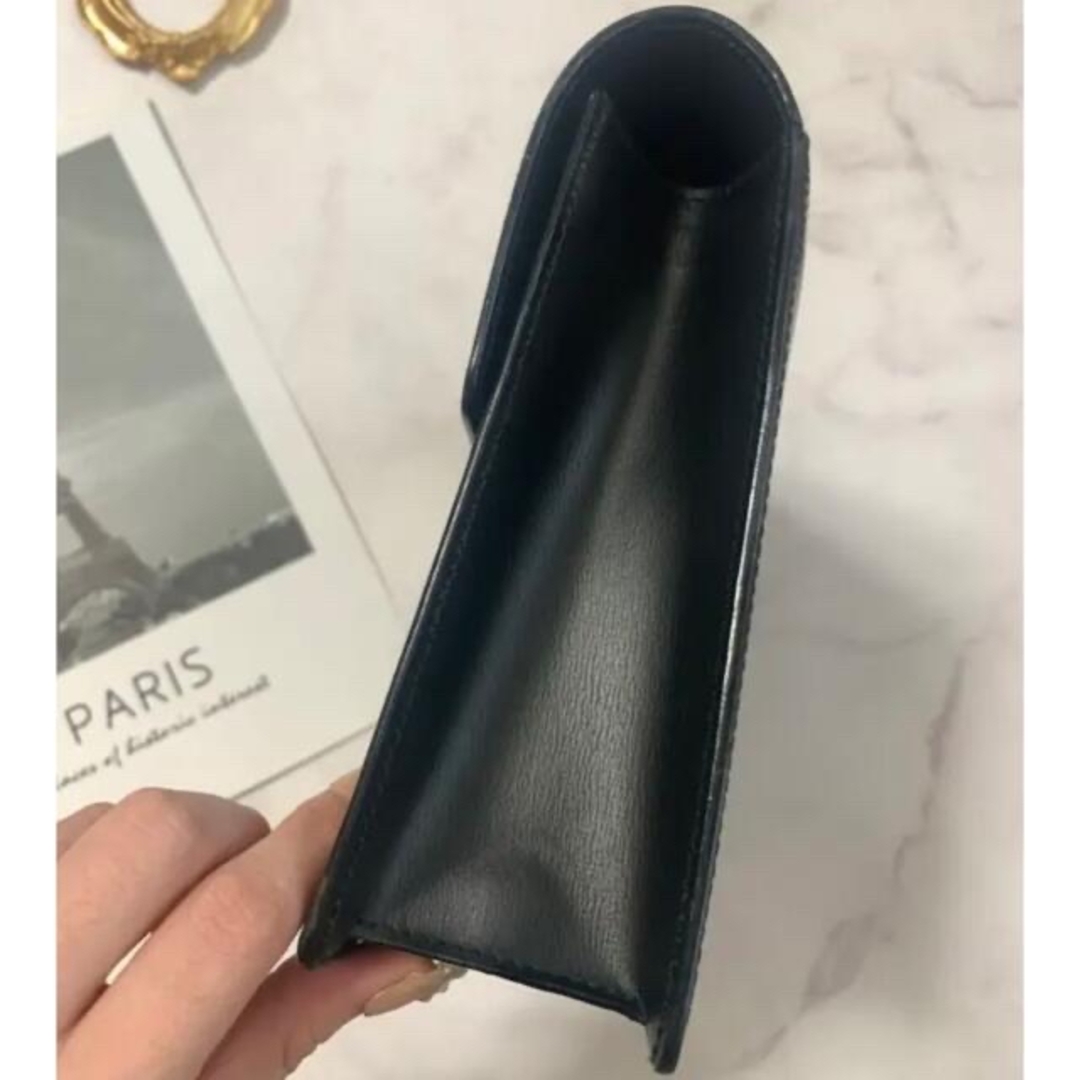 美品 カルティエ セカンドバッグ パシャ ブラック