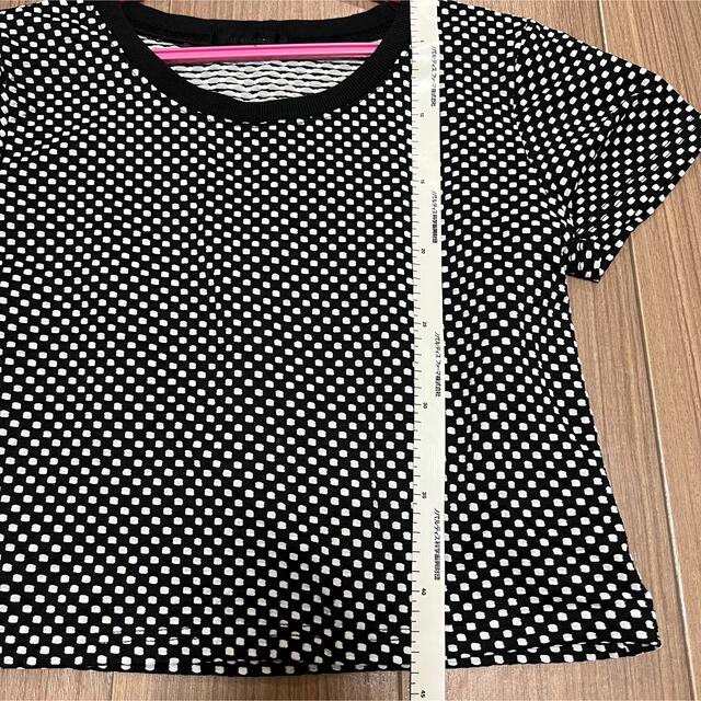 JEANASIS(ジーナシス)のジーナシス　Tシャツ　夏　ドット柄　刺繍　半袖 レディースのトップス(Tシャツ(半袖/袖なし))の商品写真