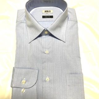 新品 メンズ ワイシャツ 長袖(ライトブルー)(シャツ)