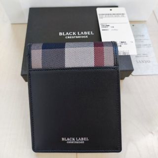 ブラックレーベルクレストブリッジ(BLACK LABEL CRESTBRIDGE)の【新品外箱ショップ袋付】ブラックレーベル クレストブリッジ 二つ折り財布(折り財布)