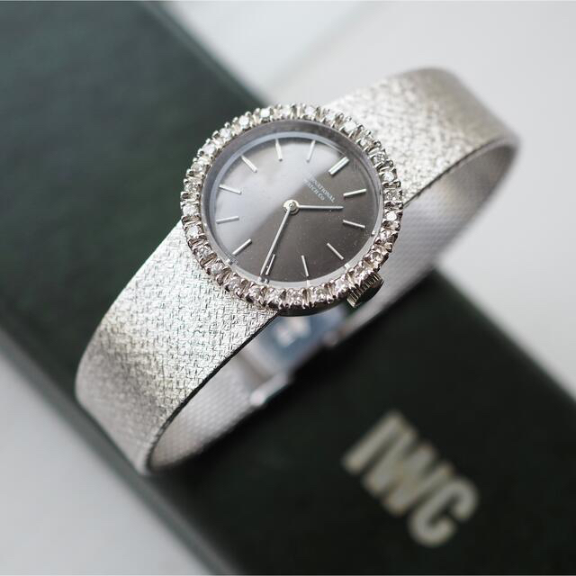 ROLEX(ロレックス)の美品✨IWC ダイヤベゼル アンティーク時計✨オメガ ロレックス ティファニー レディースのファッション小物(腕時計)の商品写真