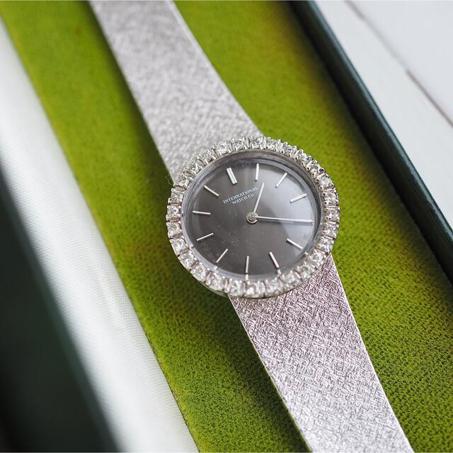 ROLEX(ロレックス)の美品✨IWC ダイヤベゼル アンティーク時計✨オメガ ロレックス ティファニー レディースのファッション小物(腕時計)の商品写真