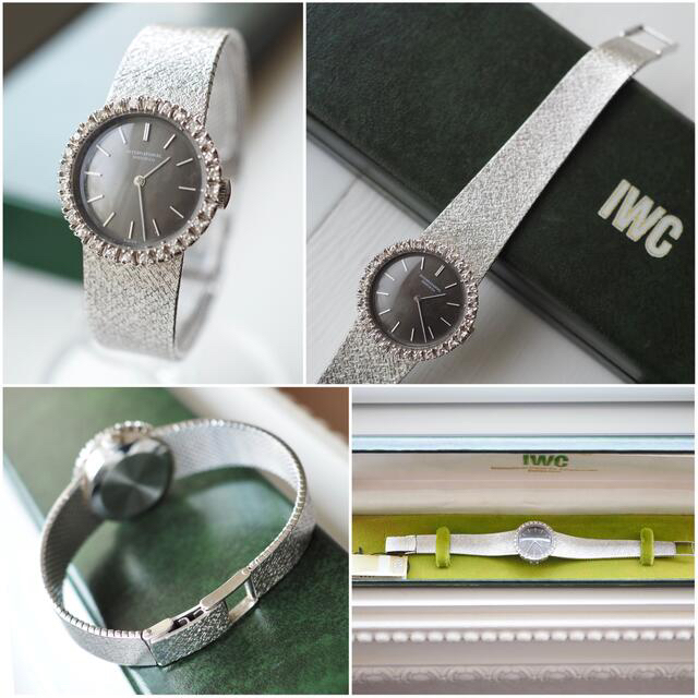 ROLEX(ロレックス)の美品✨IWC ダイヤベゼル アンティーク時計✨オメガ ロレックス ティファニー レディースのファッション小物(腕時計)の商品写真