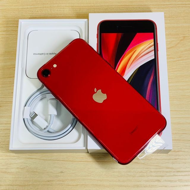 新品 iPhone SE 第二世代 64GB Red SIMロック解除済みP94
