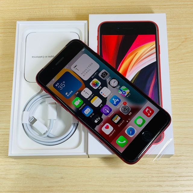 Apple - 新品 iPhone SE 第二世代 64GB Red SIMロック解除済みP94の ...