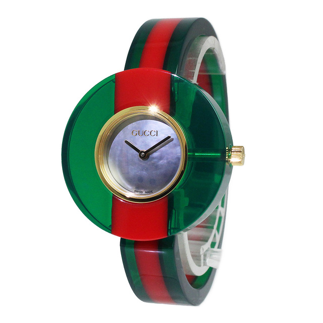 Gucci - グッチ ヴィンテージ ウェブ クォーツ 腕時計 グリーン レッド 143.4 YA143403 箱付 GUCCI（新品・未使用品）
