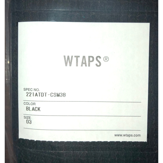 WTAPS 221ATDT-CSM38 GHILL / SS  BLACK