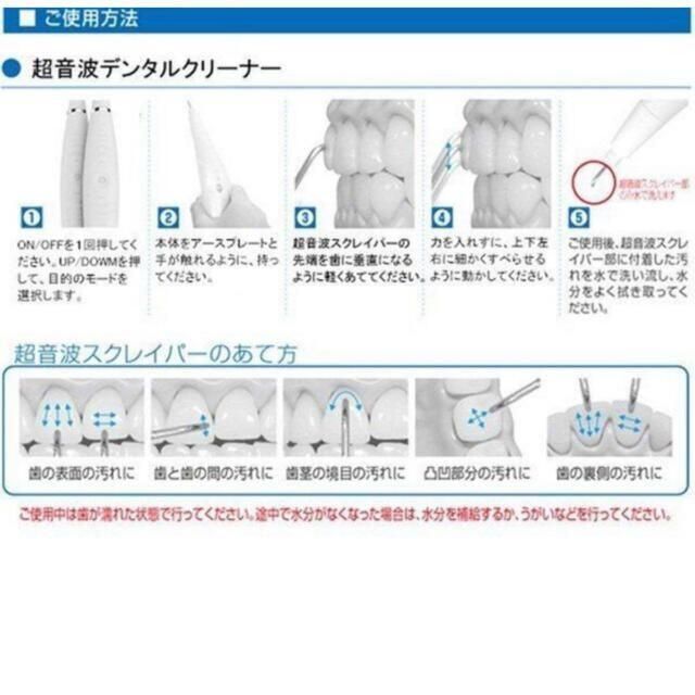 ふるさと割】 歯石取りスクレバー 歯用ツール 超音波スケーラー 口臭 ブルー