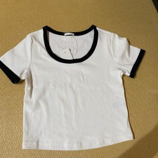 ジーユー(GU)のGUバイカラーミニT(Tシャツ(半袖/袖なし))