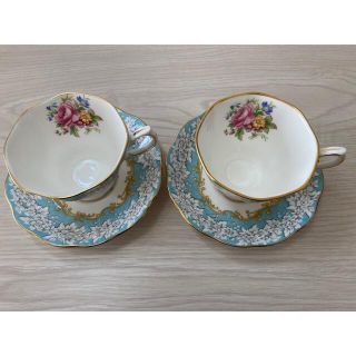 ロイヤルアルバート(ROYAL ALBERT)のロイヤル・アルバート エンチャントメント☆ ティーカップ＆ソーサー　2客(グラス/カップ)