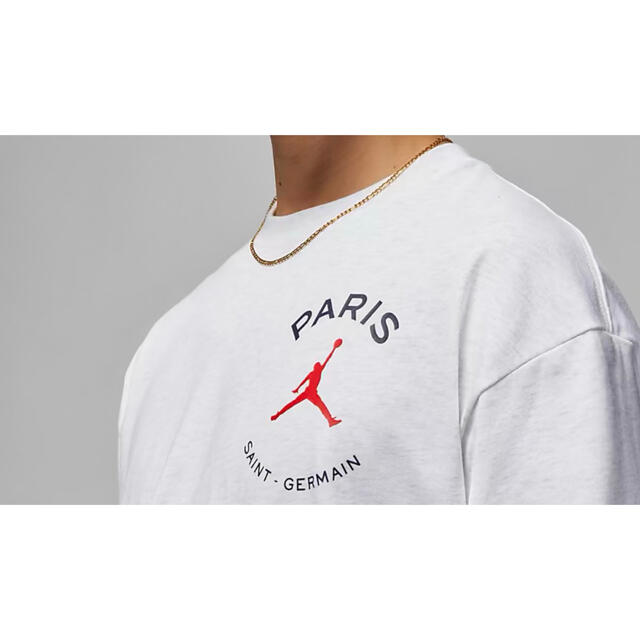 Paris Saint-Germain(パリサンジェルマン)のJORDAN × パリサンジェルマン ロゴ ロンT Lサイズ メンズのトップス(Tシャツ/カットソー(七分/長袖))の商品写真