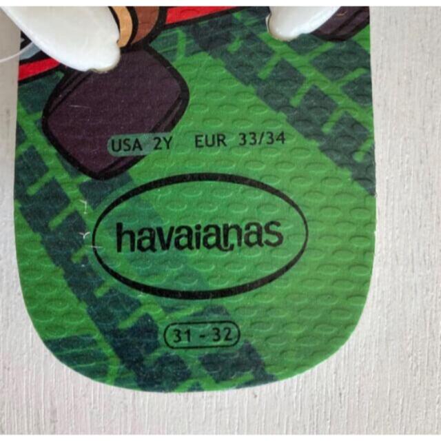 havaianas(ハワイアナス)の新品　スーパーマリオ　ハワイアナス　サンダル　ビーチサンダル　20-21cm キッズ/ベビー/マタニティのキッズ靴/シューズ(15cm~)(サンダル)の商品写真