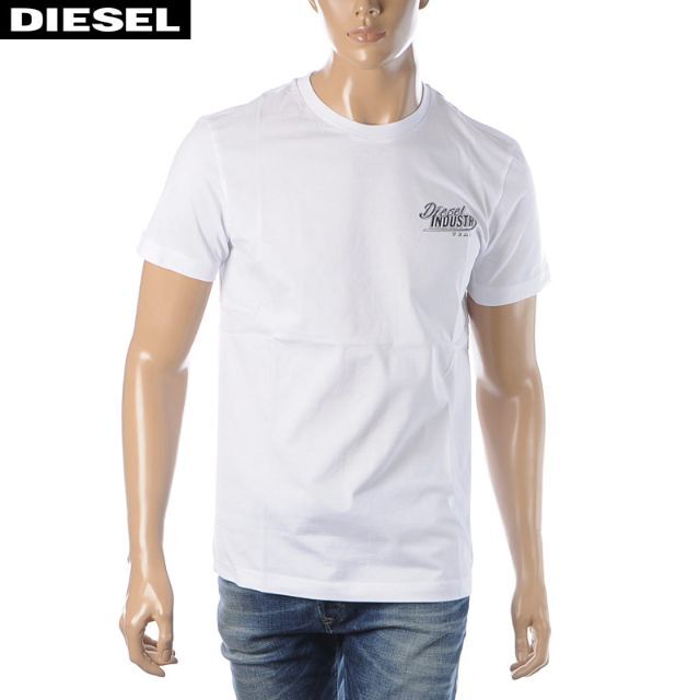 【新品未使用】 ディーゼル DIESEL Tシャツ 半袖 クルーネック ホワイト