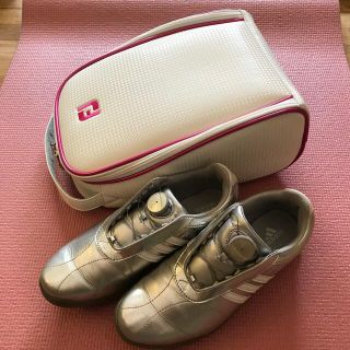 アディダス(adidas)のadidas ゴルフシューズ☆24.0cm➕シューズケース(シューズ)