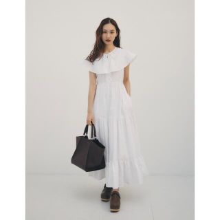 ランデブー(RANDEBOO)の【RANDEBOO】Cape cotton dress(ロングワンピース/マキシワンピース)