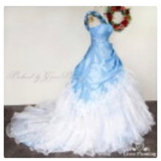 ロングドレス　水色　シンデレラ エンタメ/ホビーのコスプレ(衣装)の商品写真