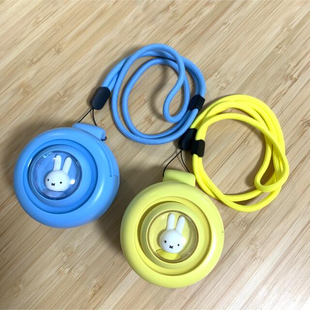 【新品】Miffy 2wayクリップネックファン（イエロー） スマホ/家電/カメラの冷暖房/空調(扇風機)の商品写真