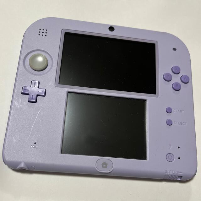 良品 ニンテンドー2DS ラベンダー 本体 タッチペン ゲーム機状態