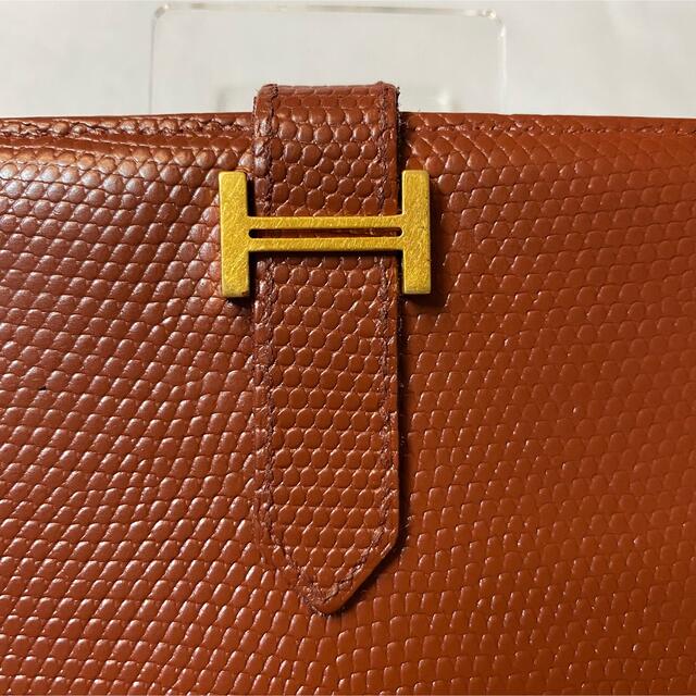 直販ファッション エルメス ベアン リザード HERMES 財布