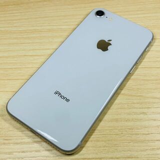 アップル(Apple)のiPhone8 64GB 100% Silver SIMフリー P90(スマートフォン本体)