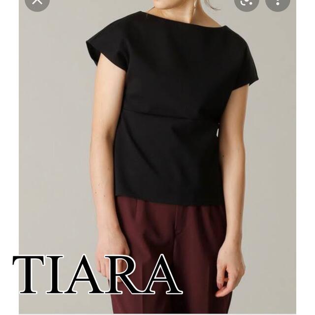 tiara(ティアラ)のTIARA ポンチカットソー レディースのトップス(カットソー(半袖/袖なし))の商品写真